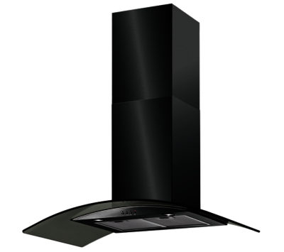 BAUMATIC  BT10.3BGL Chimney Cooker Hood - Black